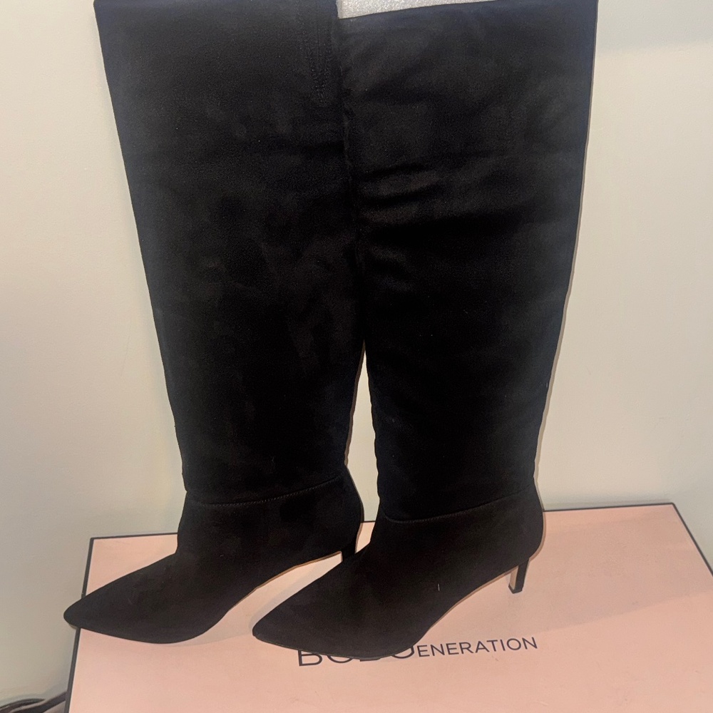 BCBGeneration Knee-High Black Boots | Size 10